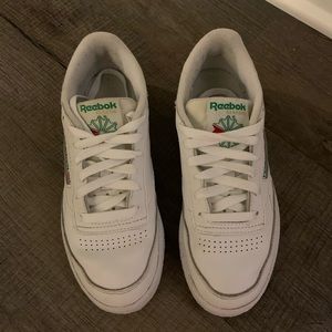 White Reebok sneakers